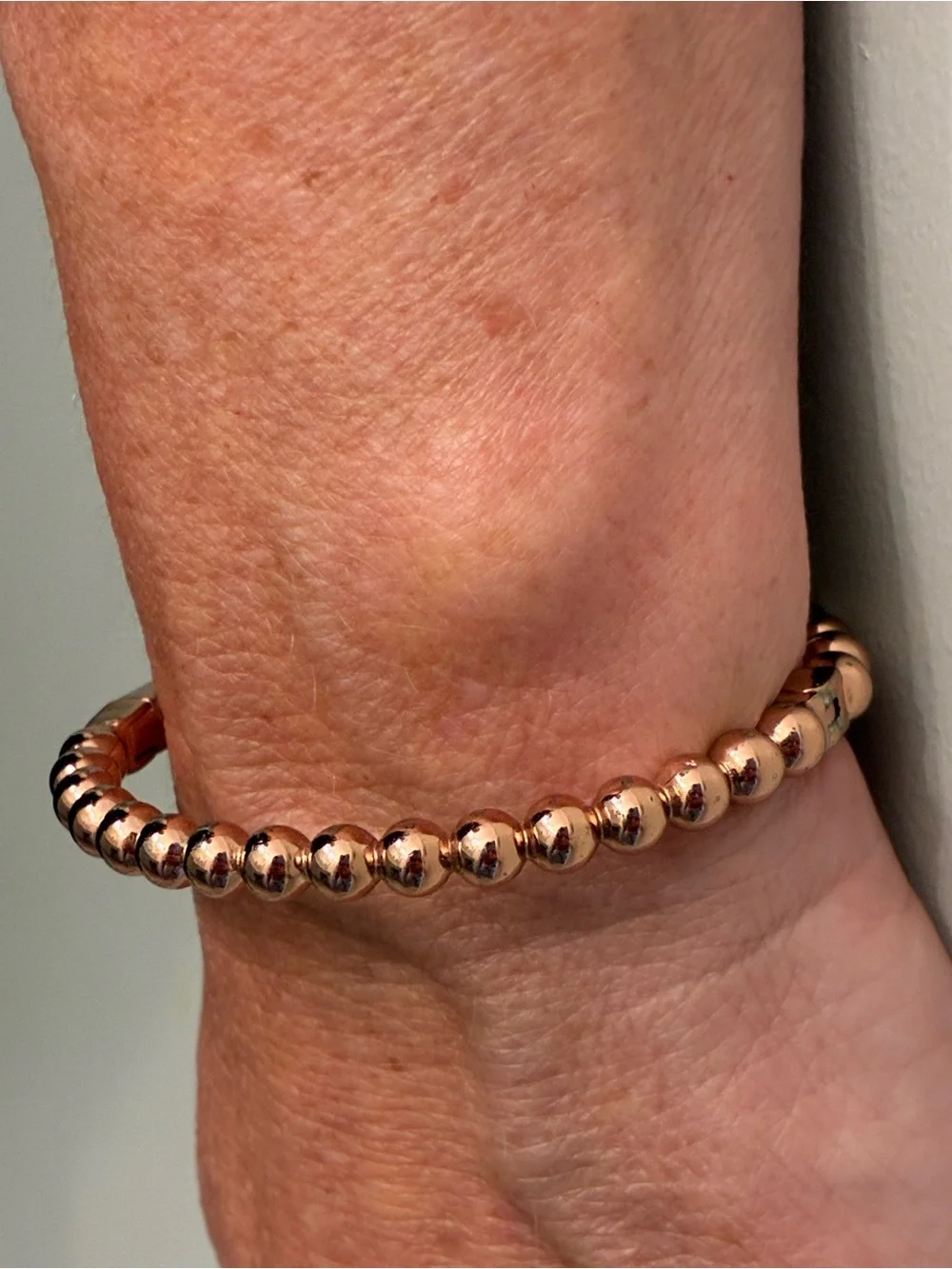 Kate Spade Rose Gold Beaded Stretch Bracelet - Women Jewelry
